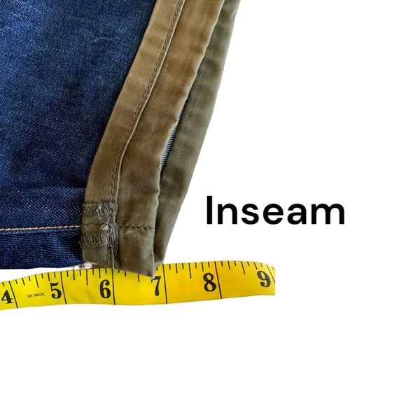 5/$20 Hypercrush blue brown khaki mix denim shorts M - Picture 7 of 7